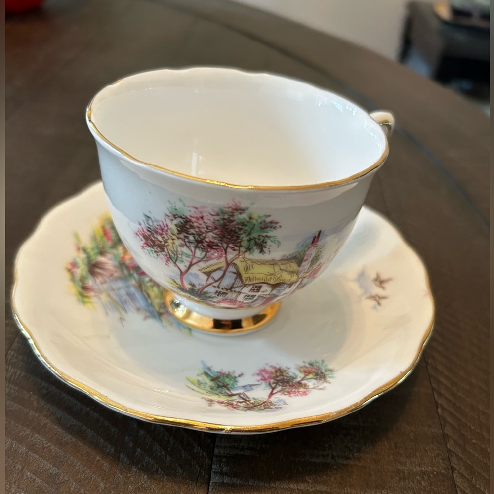 Colclough Vintage Teacup and Saucer Set